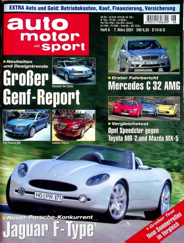 Deckblatt Auto Motor und Sport (06/2001)